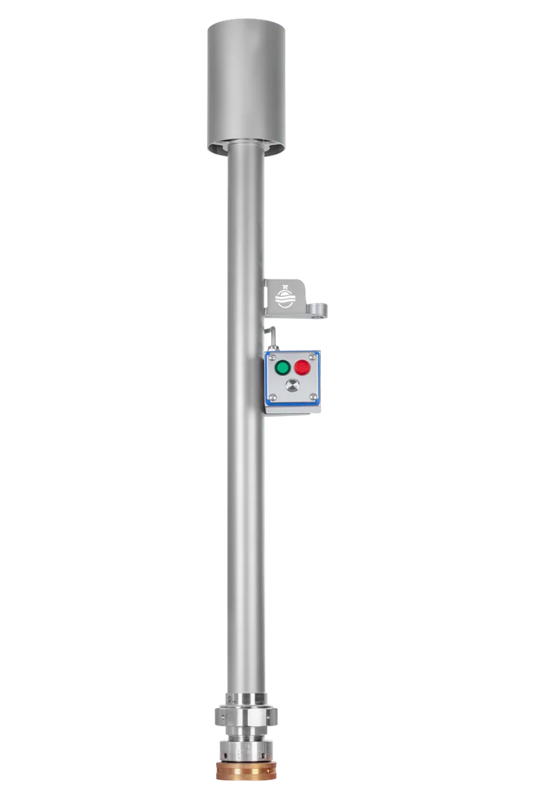 Oberes Steigrohr DN 50 mit optischer Flammenüberwachung